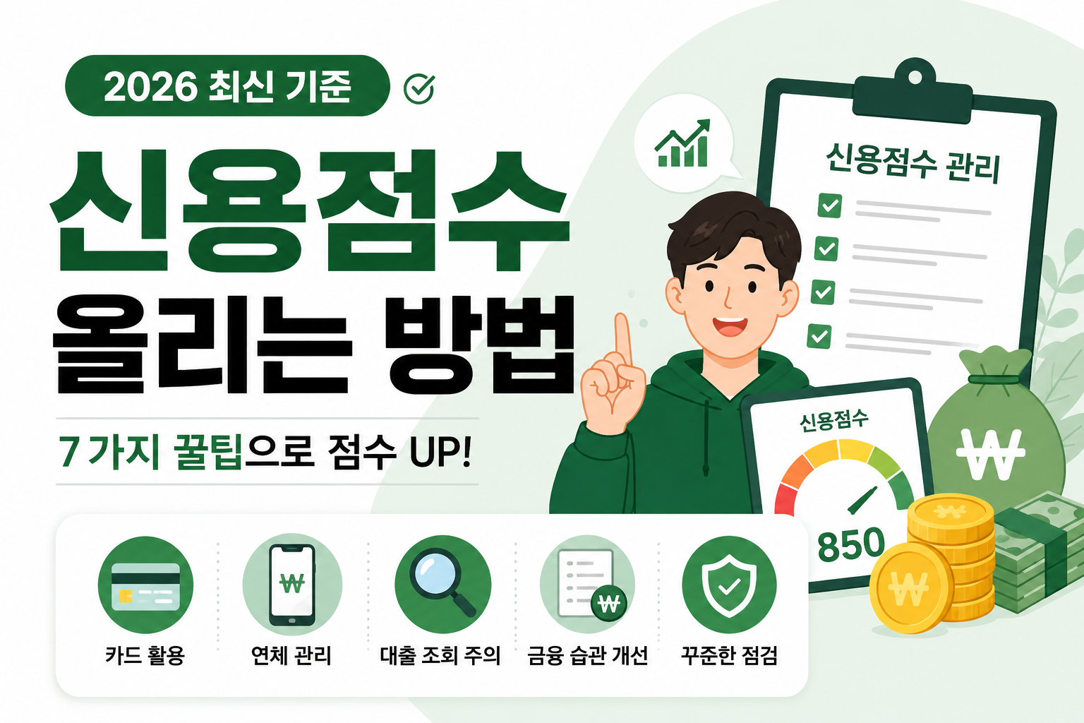 신용점수 올리는 방법 7가지