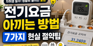 전기요금 아끼는 방법 7가지