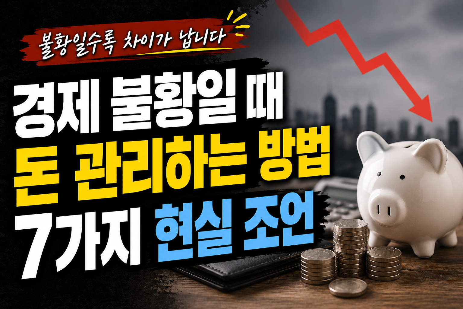 경제 불황일 때 돈 관리하는 방법 7가지