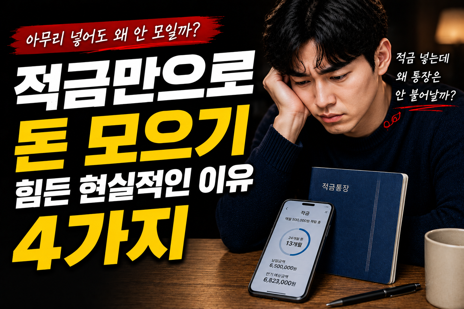 적금만으로 돈 모으기 힘든 현실적인 이유 4가지