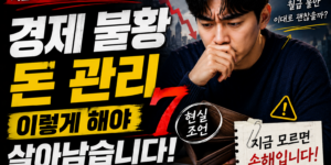 경제 불황일 때 돈 관리하는 방법 7가지
