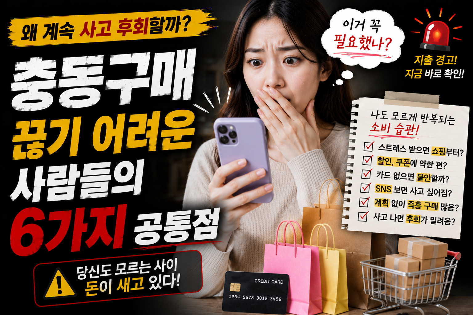 충동구매 끊기 어려운 사람들의 공통점 6가지