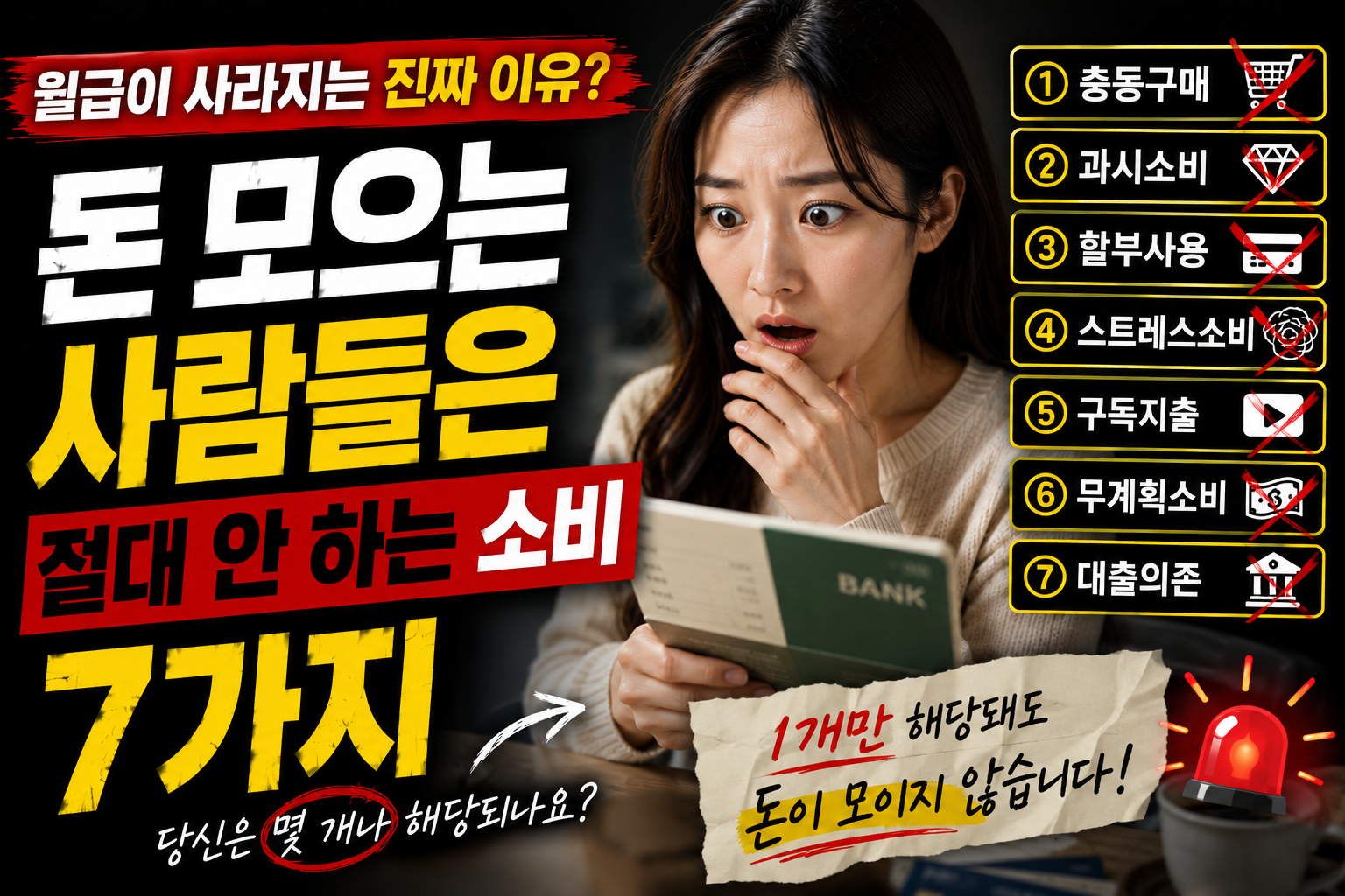 돈 모으는 사람들이 절대 안 하는 소비 7가지