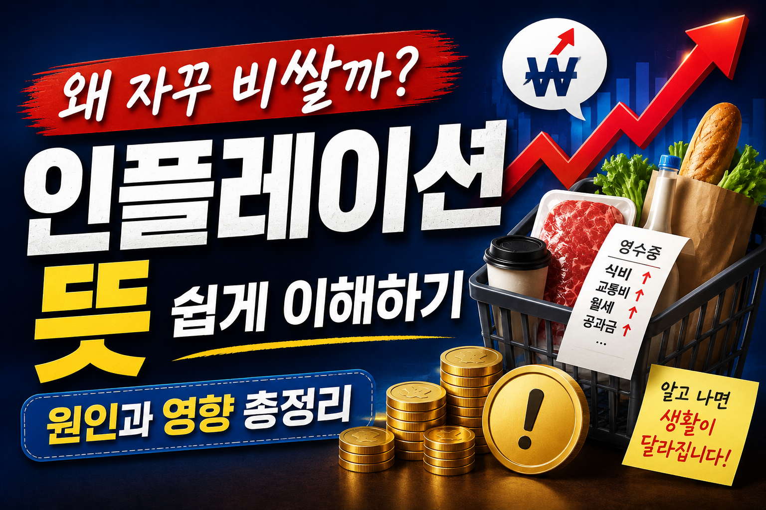 인플레이션 뜻 쉽게 이해하기: 원인과 영향 총정리