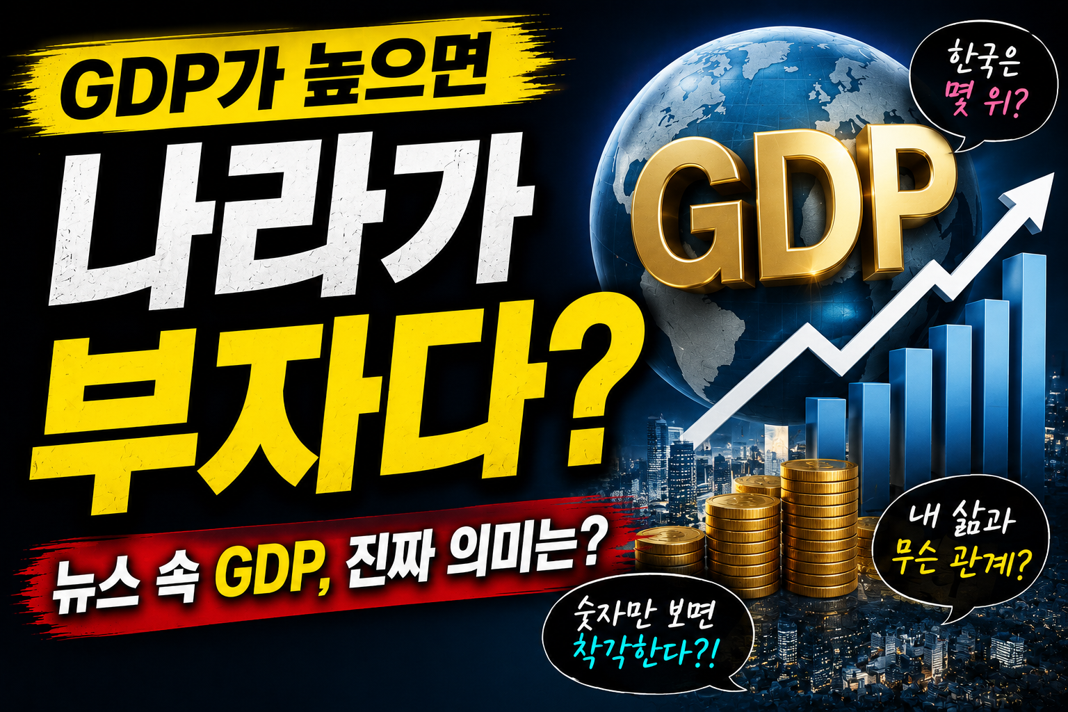 GDP 뜻과 경제성장률의 관계 7분 만에 이해하기