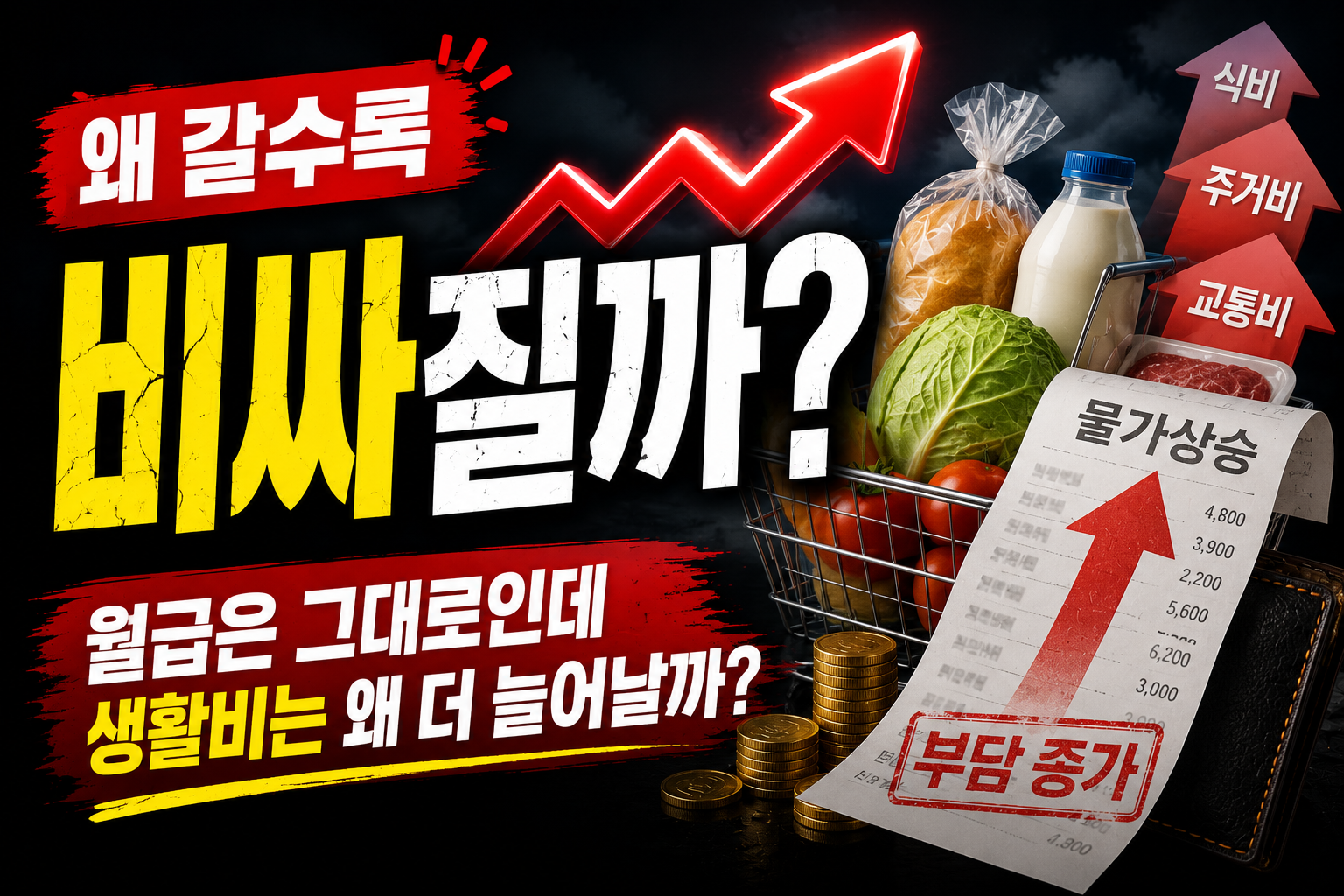 물가상승 원인 5가지와 생활 속 영향 알아보기