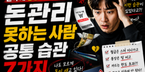 돈 관리 못하는 사람 공통 습관 7가지
