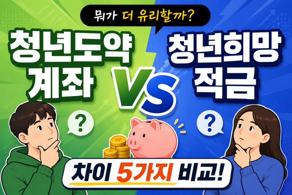 청년도약계좌 청년희망적금 차이 5가지 비교