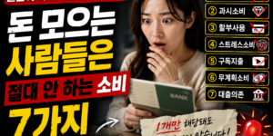 돈 모으는 사람들이 절대 안 하는 소비 7가지
