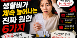 생활비가 늘어나는 진짜 원인 6가지